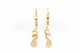 Visiace náušnice zlaté AUNAUV000079