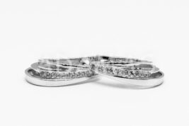 Náušnice s anglickým patentom strieborné AGNAUA000099