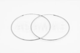 Kruhové náušnice strieborné AGNAUK000219