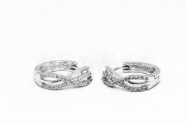 Kruhové náušnice strieborné AGNAUK000252