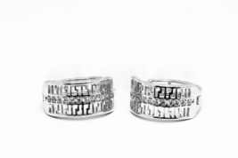 Kruhové náušnice strieborné AGNAUK000255