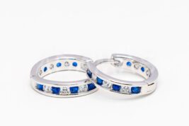 Kruhové náušnice strieborné AGNAUK000315