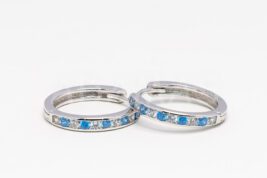 Kruhové náušnice strieborné AGNAUK000319