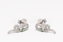 Napichovacie náušnice strieborné AGNAUN000618