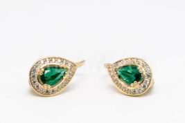 Patentové náušnice zlaté AUNAUP000250