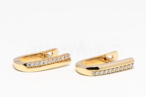 Pridané do zoznamu, Náušnice s anglickým patentom zlaté AUNAUA000207, cena <span class="woocommerce-Price-amount amount"><bdi>513,00&nbsp;<span class="woocommerce-Price-currencySymbol">&euro;</span></bdi></span>.