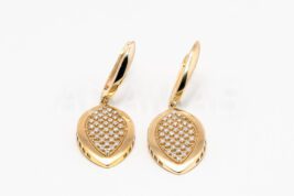 Visiace náušnice zlaté AUNAUV000125