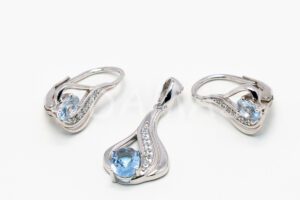 Pridané do zoznamu, Strieborná súprava AGSU000187, cena <span class="woocommerce-Price-amount amount"><bdi>47,00&nbsp;<span class="woocommerce-Price-currencySymbol">&euro;</span></bdi></span>.