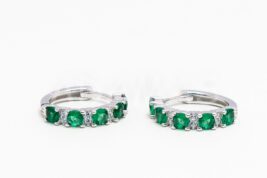 Kruhové náušnice strieborné AGNAUK000400