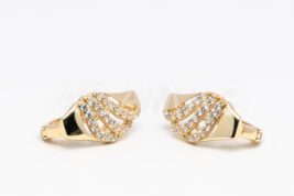 Náušnice s anglickým patentom zlaté AUNAUA000251