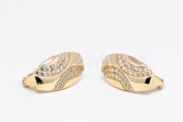 Náušnice s anglickým patentom zlaté AUNAUA000252