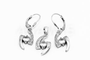 Pridané do zoznamu, Strieborná súprava AGSU000195, cena <span class="woocommerce-Price-amount amount"><bdi>53,00&nbsp;<span class="woocommerce-Price-currencySymbol">&euro;</span></bdi></span>.