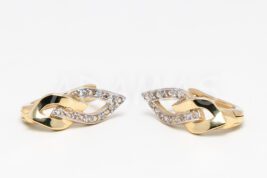 Náušnice s anglickým patentom zlaté AUNAUA000257