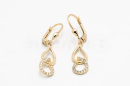 Visiace náušnice zlaté AUNAUV000139