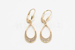 Pridané do zoznamu, Visiace náušnice zlaté AUNAUV000140, cena <span class="woocommerce-Price-amount amount"><bdi>540,00&nbsp;<span class="woocommerce-Price-currencySymbol">&euro;</span></bdi></span>.