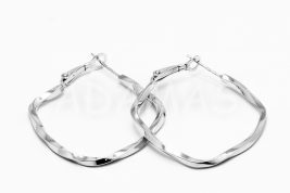Kruhové náušnice strieborné AGNAUK000441