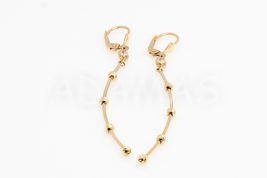 Visiace náušnice zlaté AUNAUV000144