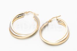 Kruhové náušnice zlaté AUNAUK000287