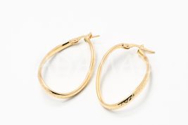 Kruhové náušnice zlaté AUNAUK000288