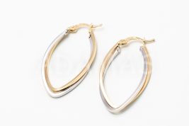 Kruhové náušnice zlaté AUNAUK000289