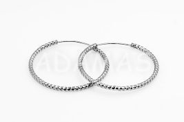 Kruhové náušnice strieborné AGNAUK000449