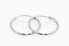 Kruhové náušnice strieborné AGNAUK000448