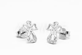 Napichovacie náušnice strieborné AGNAUN000761