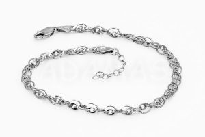 Pridané do zoznamu, Členkový náramok strieborný AGCN000118, cena <span class="woocommerce-Price-amount amount"><bdi>40,00&nbsp;<span class="woocommerce-Price-currencySymbol">&euro;</span></bdi></span>.