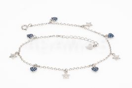 Členkový náramok strieborný AGCN000141