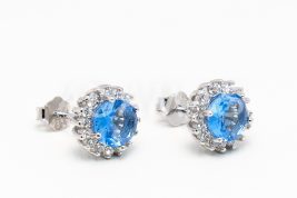 Napichovacie náušnice strieborné AGNAUN000777