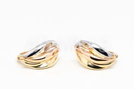 Náušnice s anglickým patentom zlaté AUNAUA000274