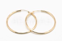 Kruhové náušnice zlaté AUNAUK000305