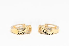 Kruhové náušnice zlaté AUNAUK000317