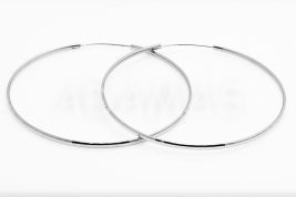 Kruhové náušnice strieborné AGNAUK000487