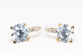 Patentové náušnice zlaté AUNAUP000318