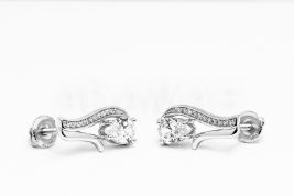 Balónikové náušnice strieborné AGNAUB000222