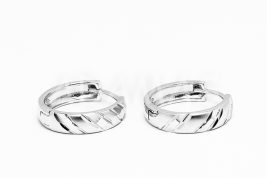 Kruhové náušnice strieborné AGNAUK000506