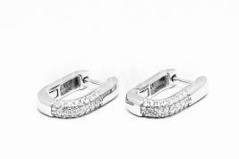 Kruhové náušnice strieborné AGNAUK000510