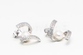 Napichovacie náušnice strieborné AGNAUN000790