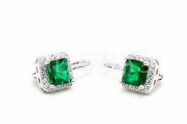 Patentové náušnice strieborné AGNAUP000435