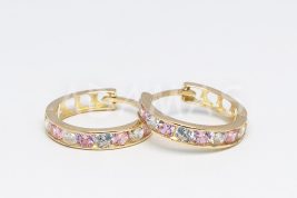 Kruhové náušnice zlaté AUNAUK000329