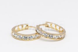 Kruhové náušnice zlaté AUNAUK000330