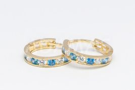 Kruhové náušnice zlaté AUNAUK000328