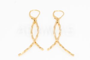 Pridané do zoznamu, Visiace náušnice zlaté AUNAUV000150, cena <span class="woocommerce-Price-amount amount"><bdi>387,00&nbsp;<span class="woocommerce-Price-currencySymbol">&euro;</span></bdi></span>.