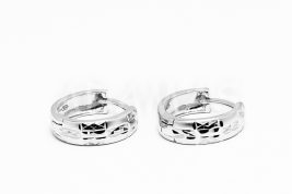 Kruhové náušnice strieborné AGNAUK000525