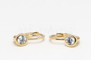 Pridané do zoznamu, Patentové náušnice zlaté AUNAUP000329, cena <span class="woocommerce-Price-amount amount"><bdi>261,00&nbsp;<span class="woocommerce-Price-currencySymbol">&euro;</span></bdi></span>.