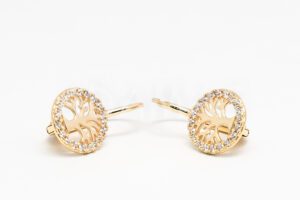 Pridané do zoznamu, Patentové náušnice zlaté AUNAUP000331, cena <span class="woocommerce-Price-amount amount"><bdi>432,00&nbsp;<span class="woocommerce-Price-currencySymbol">&euro;</span></bdi></span>.