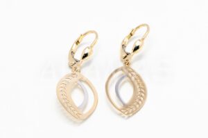 Pridané do zoznamu, Visiace náušnice zlaté AUNAUV000157, cena <span class="woocommerce-Price-amount amount"><bdi>315,00&nbsp;<span class="woocommerce-Price-currencySymbol">&euro;</span></bdi></span>.