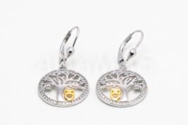 Visiace náušnice strieborné AGNAUV000207