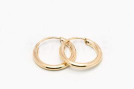 Kruhové náušnice zlaté AUNAUK000347